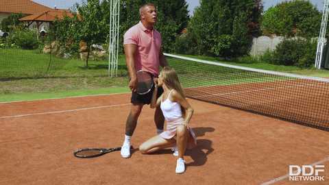 Tennis Trainer Bangs Her Pussy